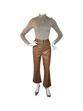 NWT Second Skin RD Style Mika Mock Neck Bodysuit Small Nomad Neutral